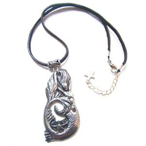 Mermaid pendant necklace original artisan design
